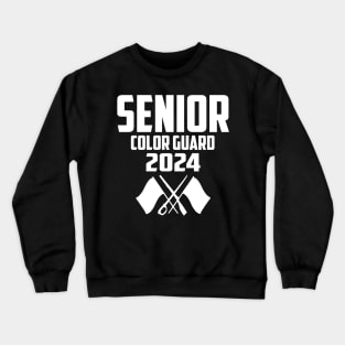 2024 Senior Color Guard Class of 2024 Marching Band Flag Crewneck Sweatshirt